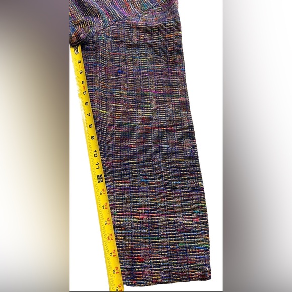 JM Collection XL Silk Blend Metallic Colorful Blazer Jacket Women’s Unique - Picture 10 of 11